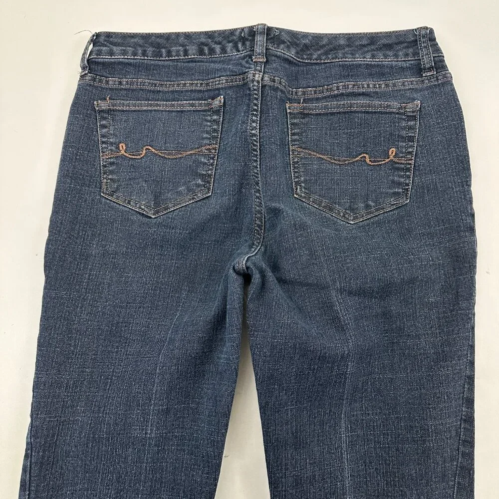 St. John's‎ Bay Straight Leg Women's size 10 Dark Wash Blue Denim Jeans